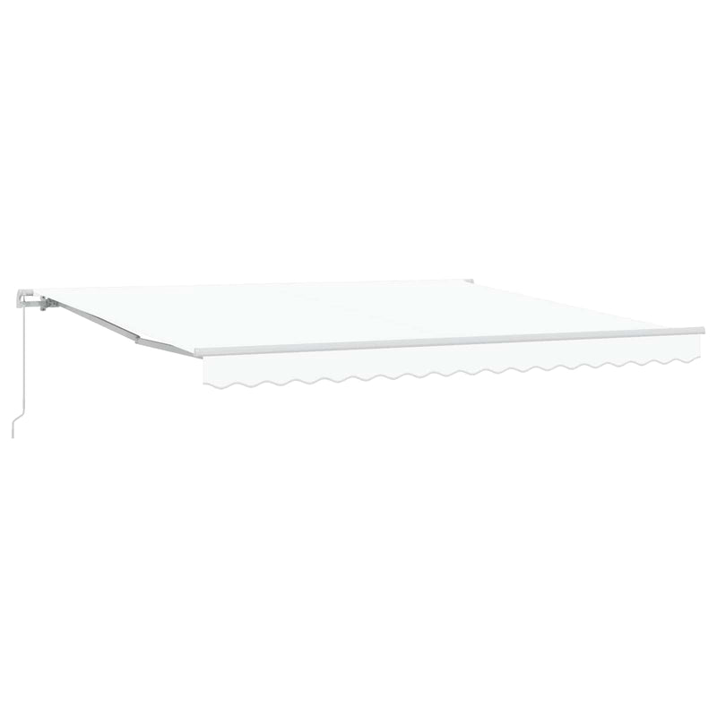 Ombrellone pieghevole Vidaxx bianco 400×300 cm poliestere e alluminio