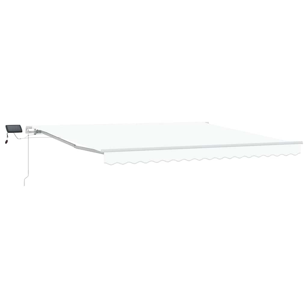 Ombrellone pieghevole Vidaxx tessuto bianco 400×300 cm e acciaio