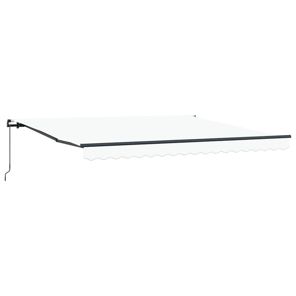 Ombrellone pieghevole Vidaxx bianco 400×300 cm poliestere e acciaio