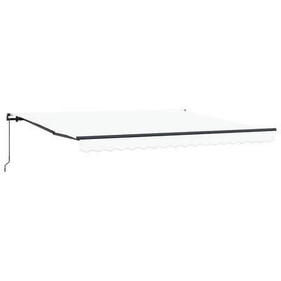 Ombrellone pieghevole Vidaxx bianco 400×300 cm poliestere e acciaio