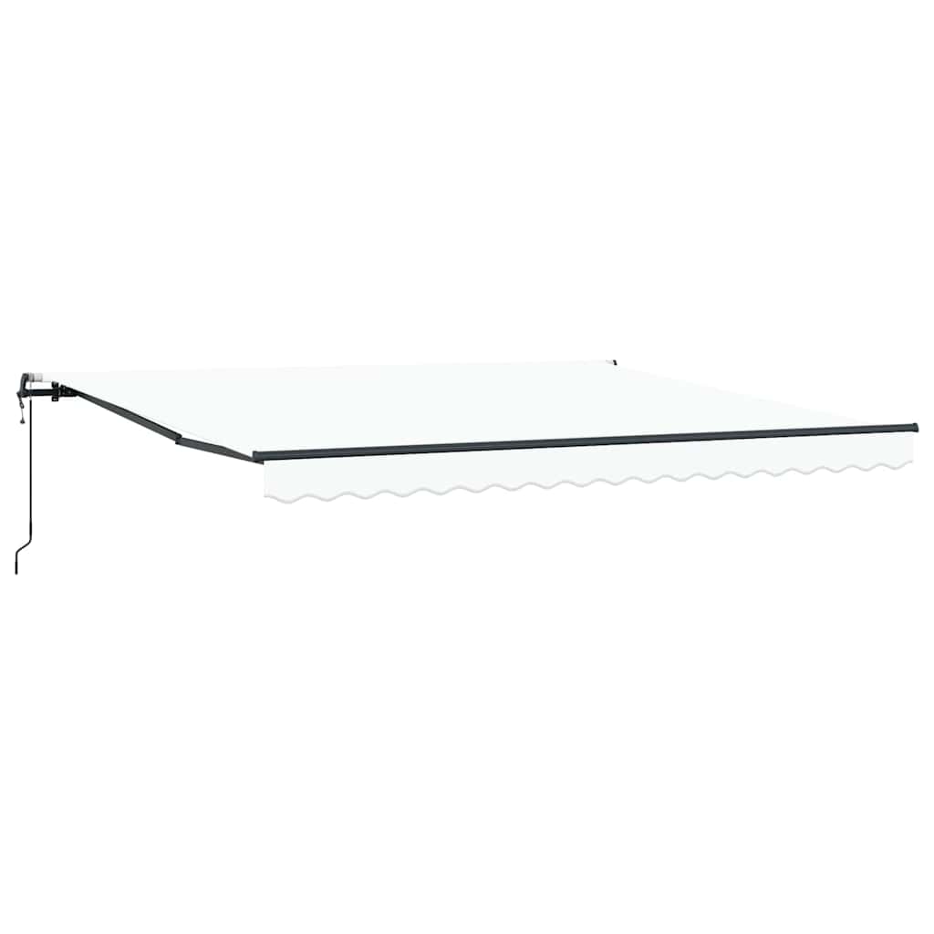 Tenda pieghevole Vidaxx bianca 400 × 300 cm tessuto e alluminio