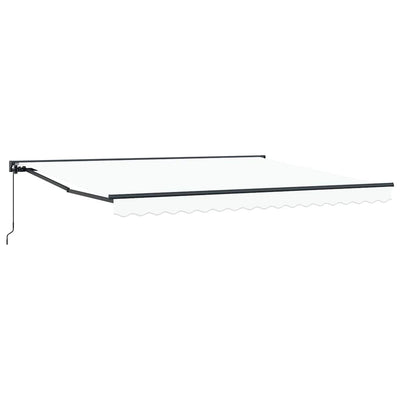 Ombrellone pieghevole Vidaxx bianco 400×300 cm poliestere e metallo