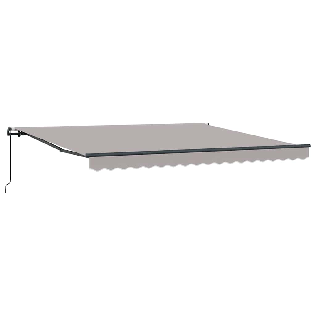 Vidaxl inklapbaar zonnescherm lichtgrijs 400 × 300 cm