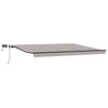 Ombrellone pieghevole Vidaxx tessuto grigio chiaro 400×300 cm