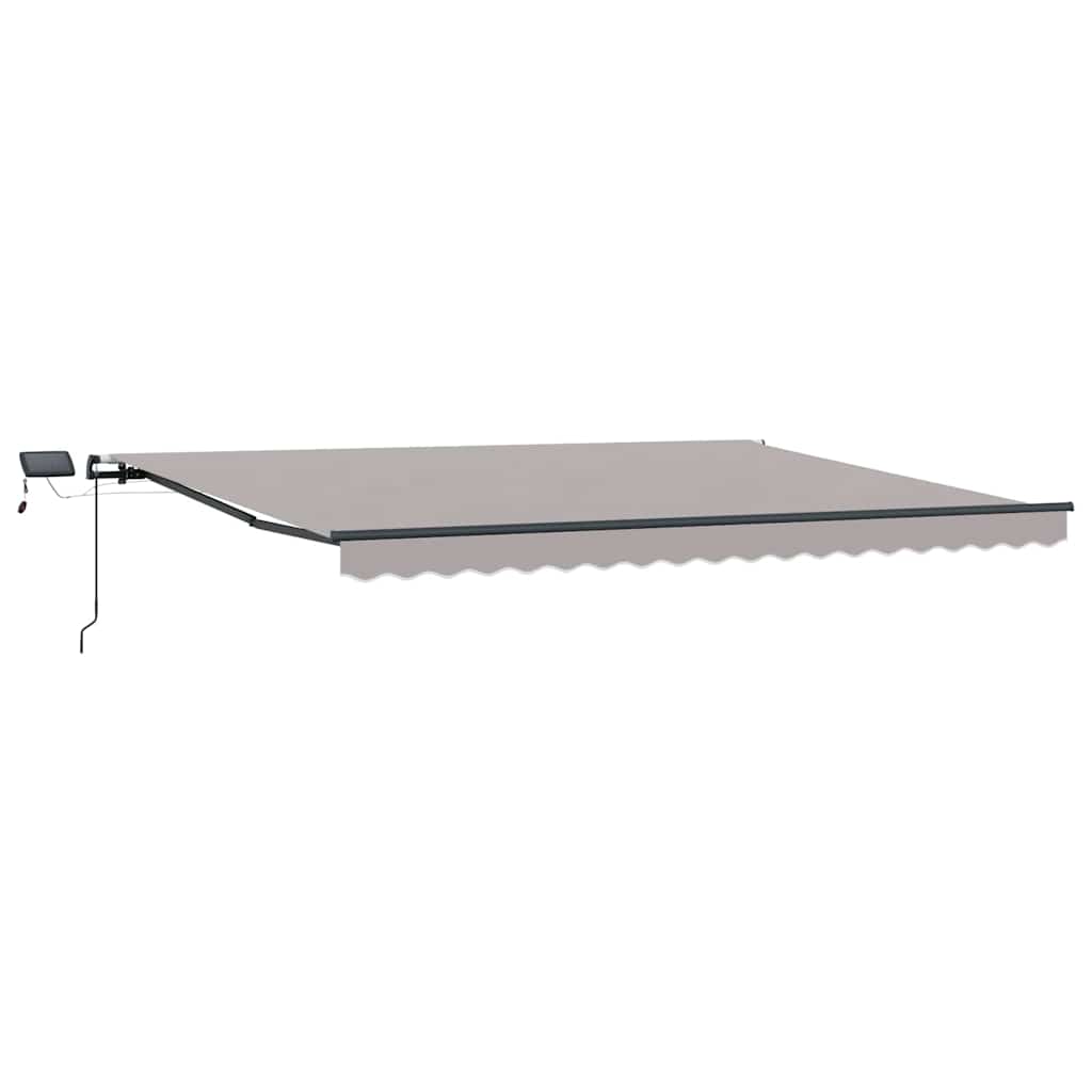 Vidaxl inklapbaar zonnescherm lichtgrijs 400 ×300 cm stof