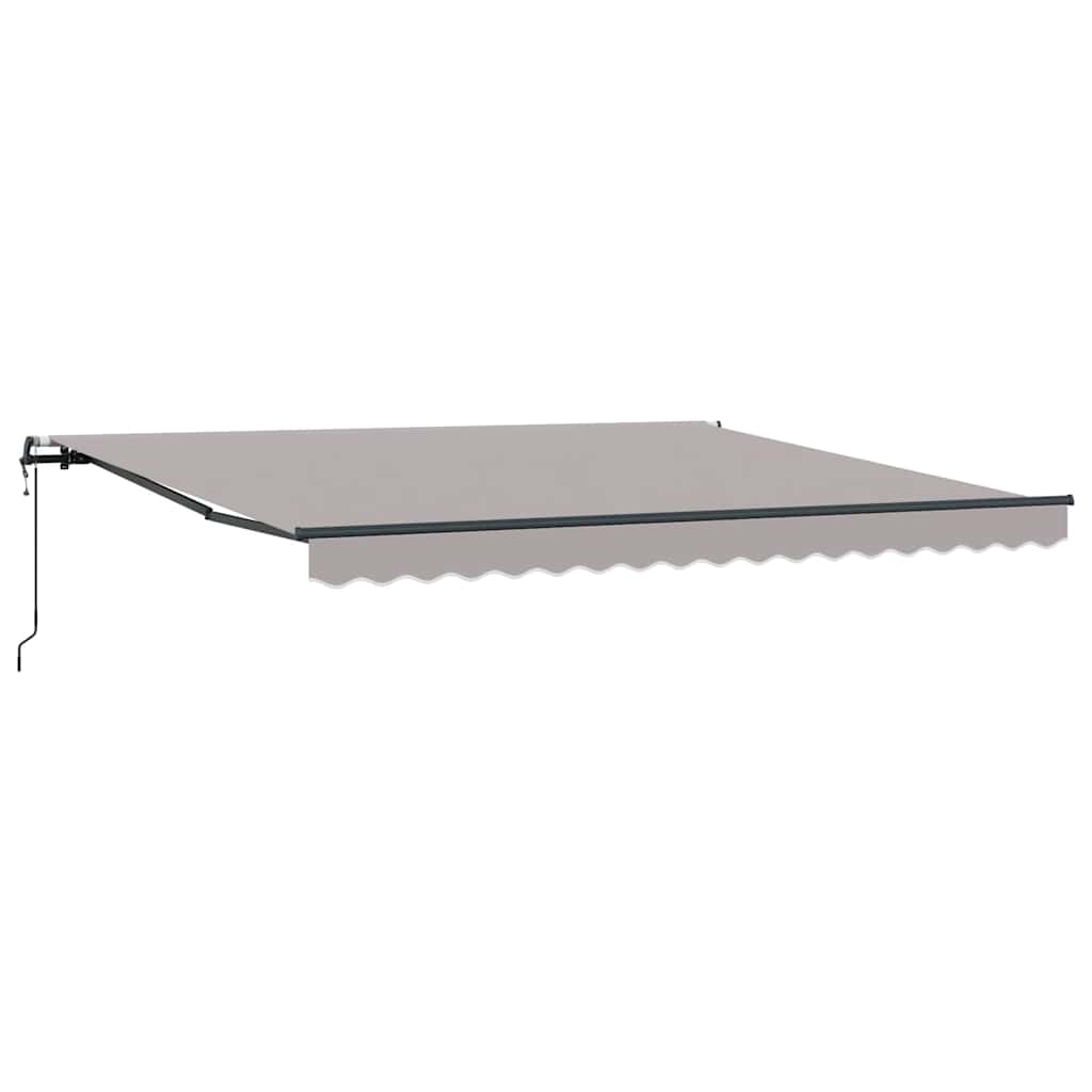 Vidaxl inklapbaar zonnescherm lichtgrijs 400 × 300 cm