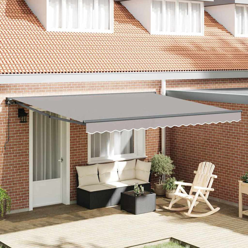 Toldo plegable vidaxx gris claro 400×300 cm