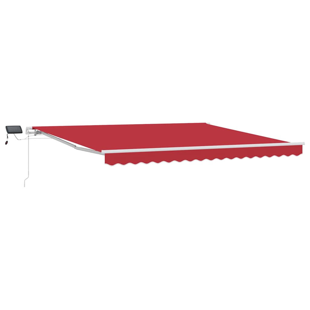 Ombrellone pieghevole Vidaxx rosso 400×300 cm tessuto e acciaio