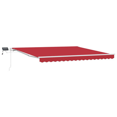 Ombrellone pieghevole Vidaxx rosso 400×300 cm tessuto e acciaio