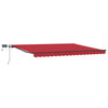 Vidaxx Sombrilla plegable tela roja 400×300 cm