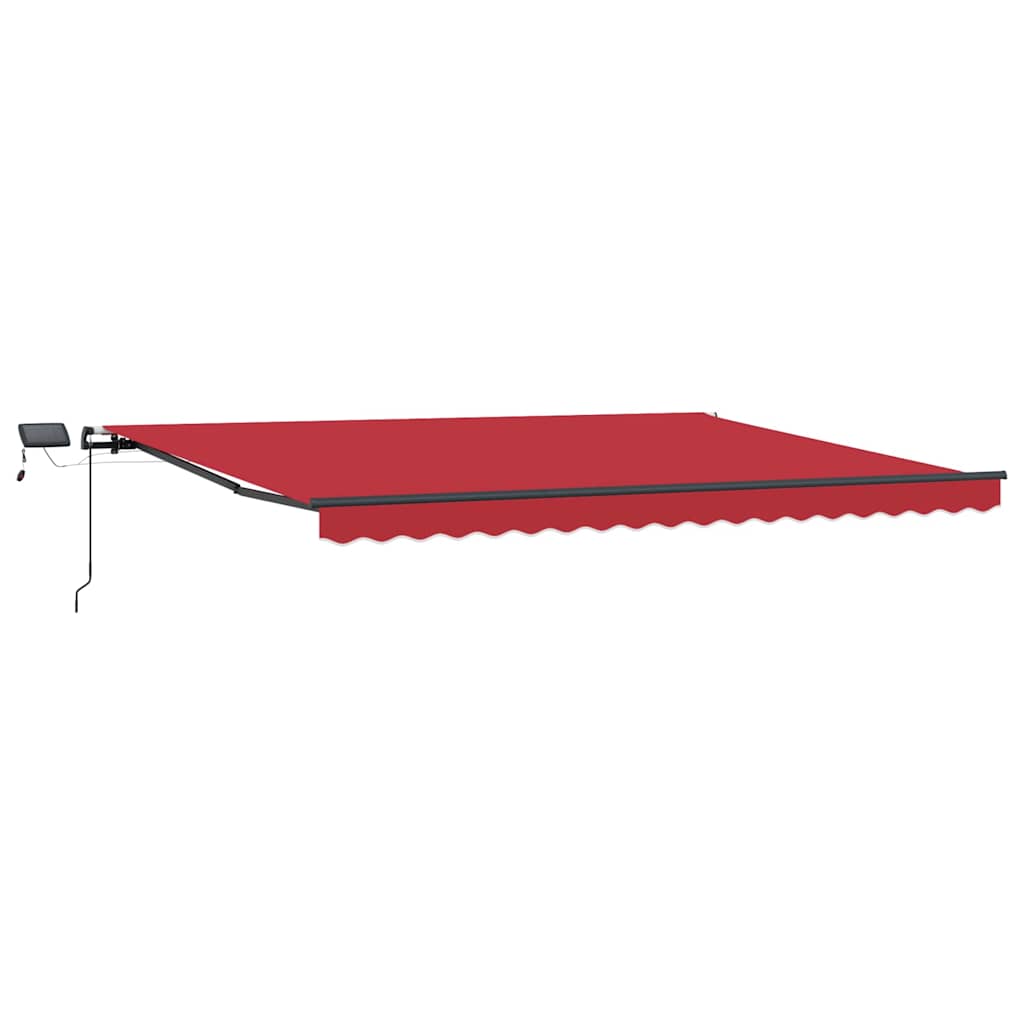 Vidaxl inklapbaar zonnescherm rood 400 × 300 cm stof