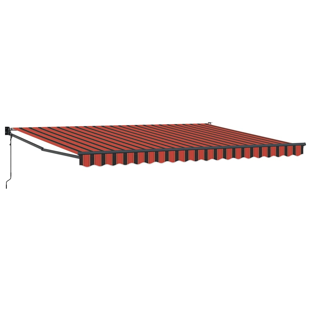 Tenda da sole Vidaxx arancione e marrone 450 x 300 x 165 cm poliestere e metallo