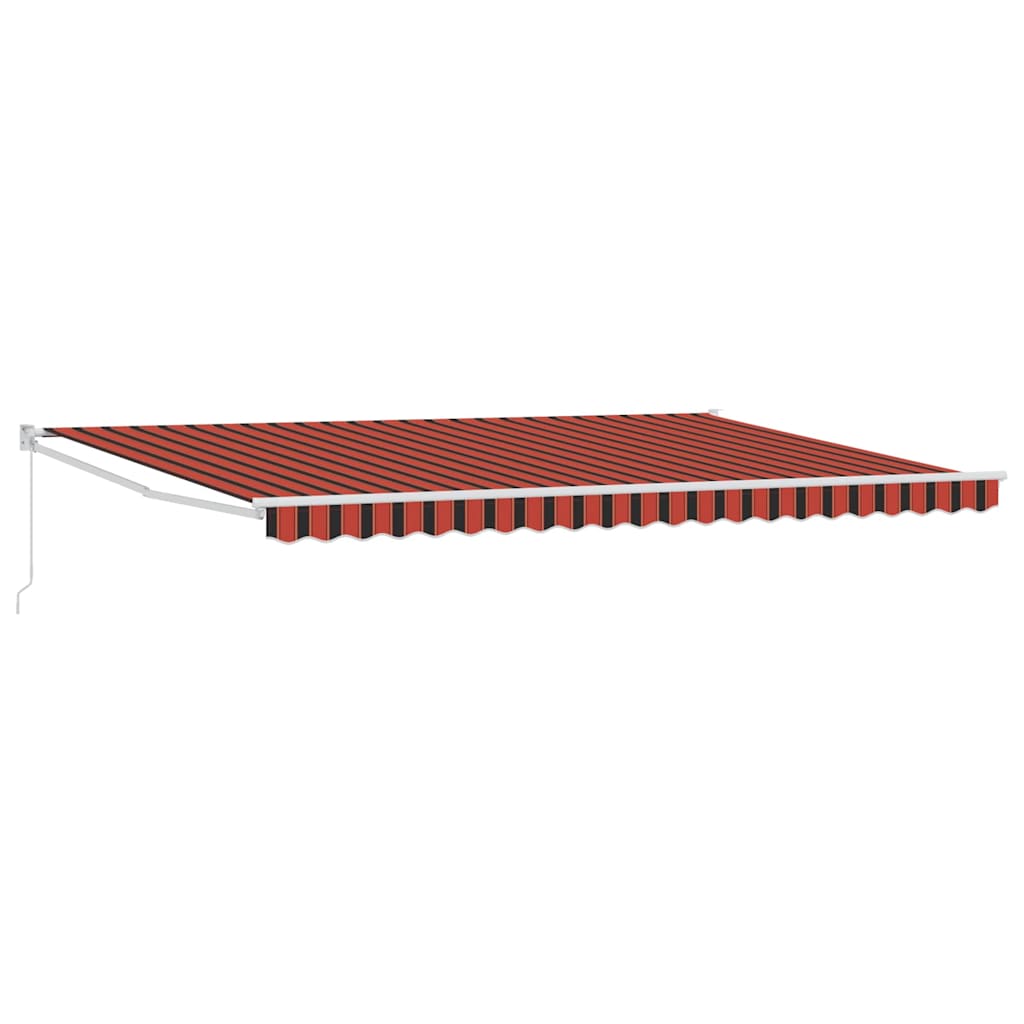 Vidaxl markies oranje en bruin 500 x 300 x 165 cm polyester en metaal
