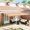 Vidaxl markies geel en oranje 500 x 300 x 165 cm polyester en metaal