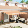 Tenda da sole Vidaxx gialla e arancione 500 x 300 x 165 cm poliestere e metallo