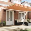 Tenda da sole Vidaxx gialla e arancione 500 x 300 x 165 cm poliestere e metallo