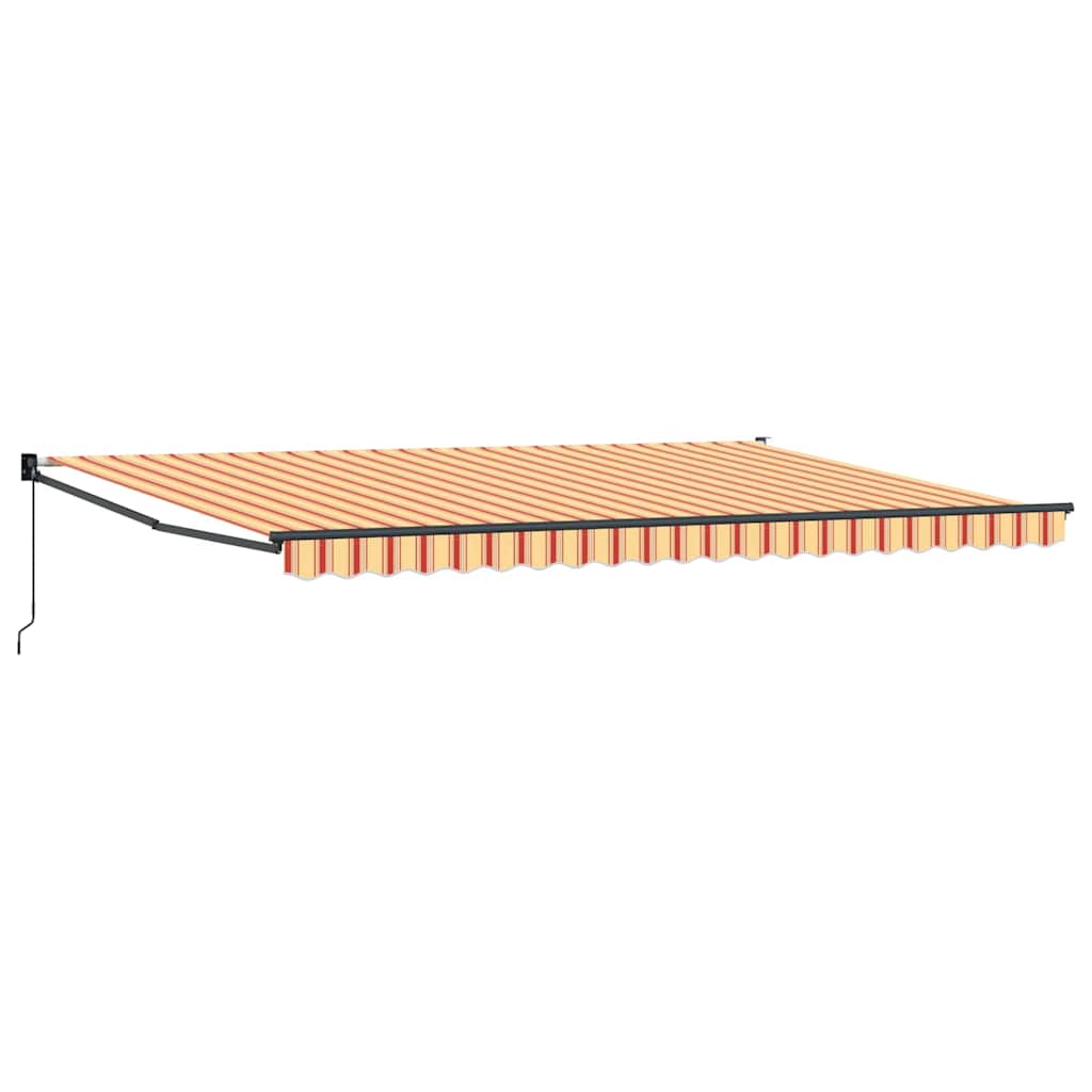 Vidaxl markies geel en oranje 500 x 300 x 165 cm polyester en metaal