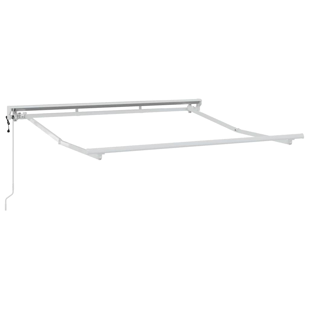 Vidaxl zijde frame wit 2,5 x 2 m poedercoating staal