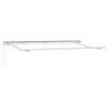 Cornice Vidaxxl in seta bianca 4 x 2 m in metallo