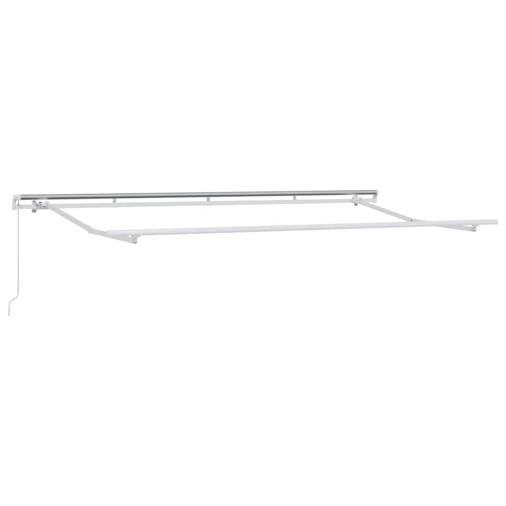 Cornice Vidaxxl in seta bianca 4 x 2 m in metallo