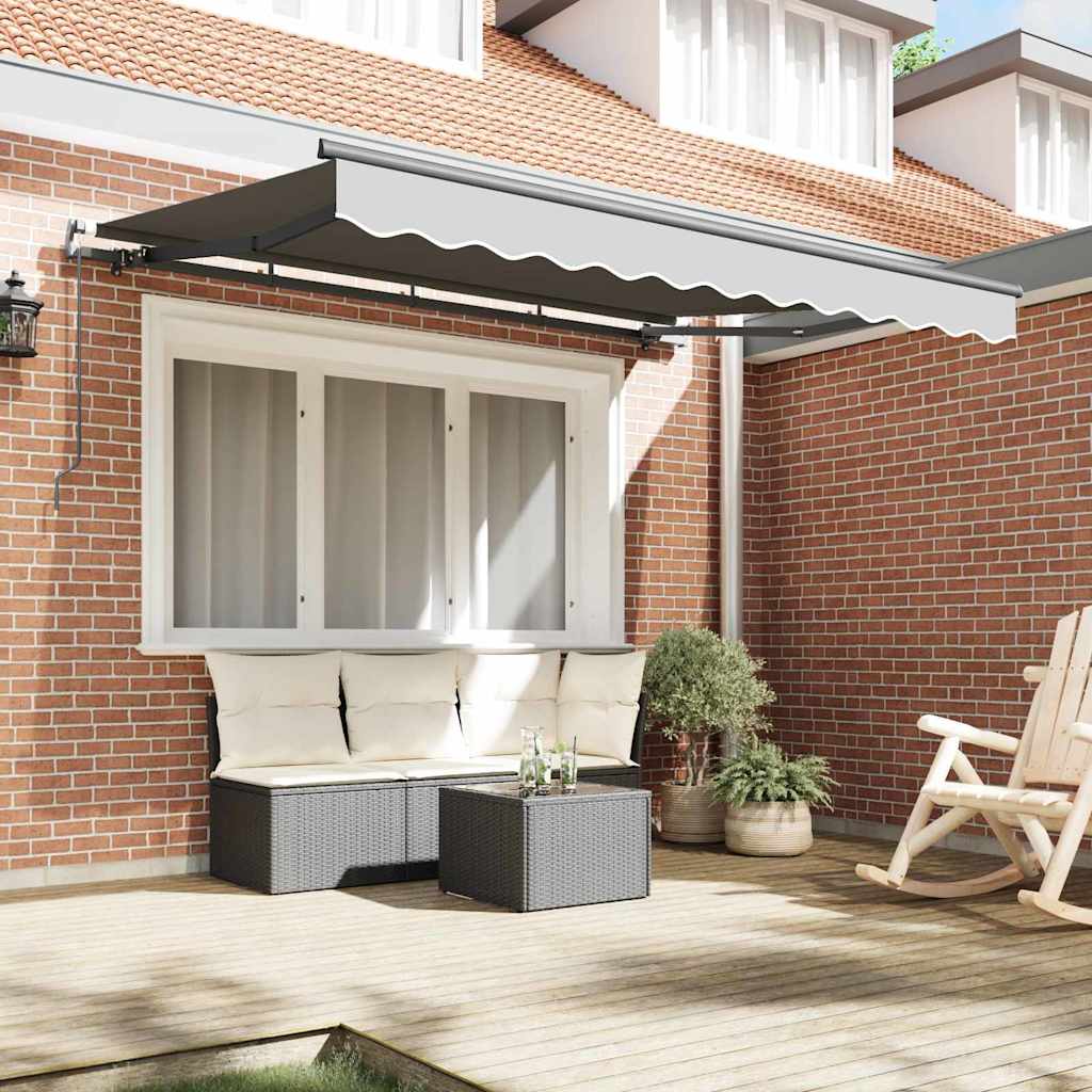 Cornice Vidaxxl in seta antracite 2,5 x 2 m in metallo