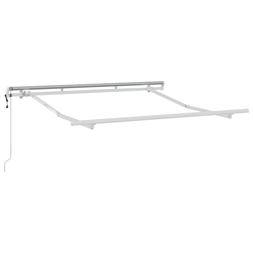 Cornice Vidaxxl in seta bianca 2,5 x 2 m in metallo