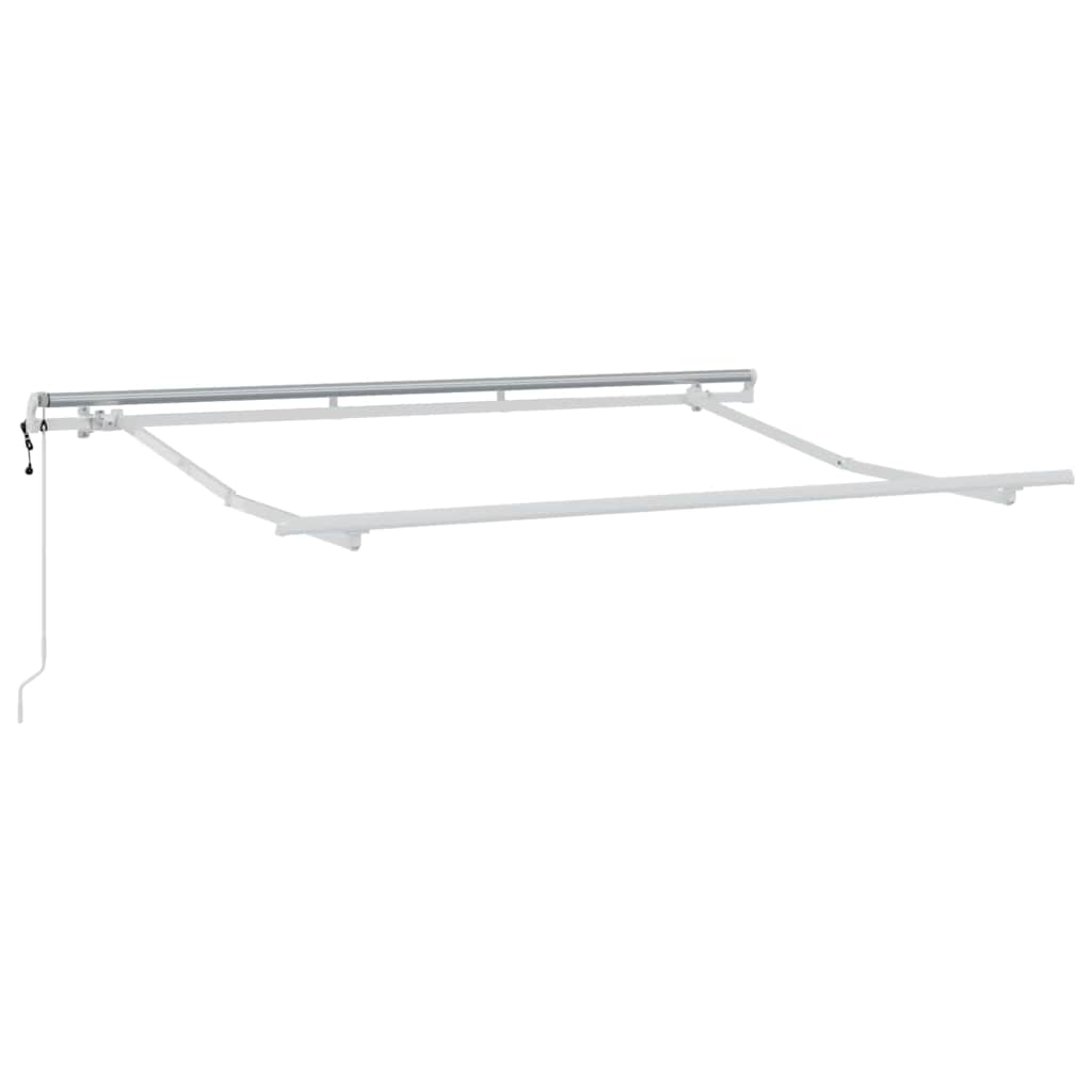 Cornice Vidaxxl in seta bianca 3 x 2 m in metallo
