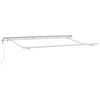 Cornice Vidaxxl in seta bianca 3,5 x 2 m in metallo