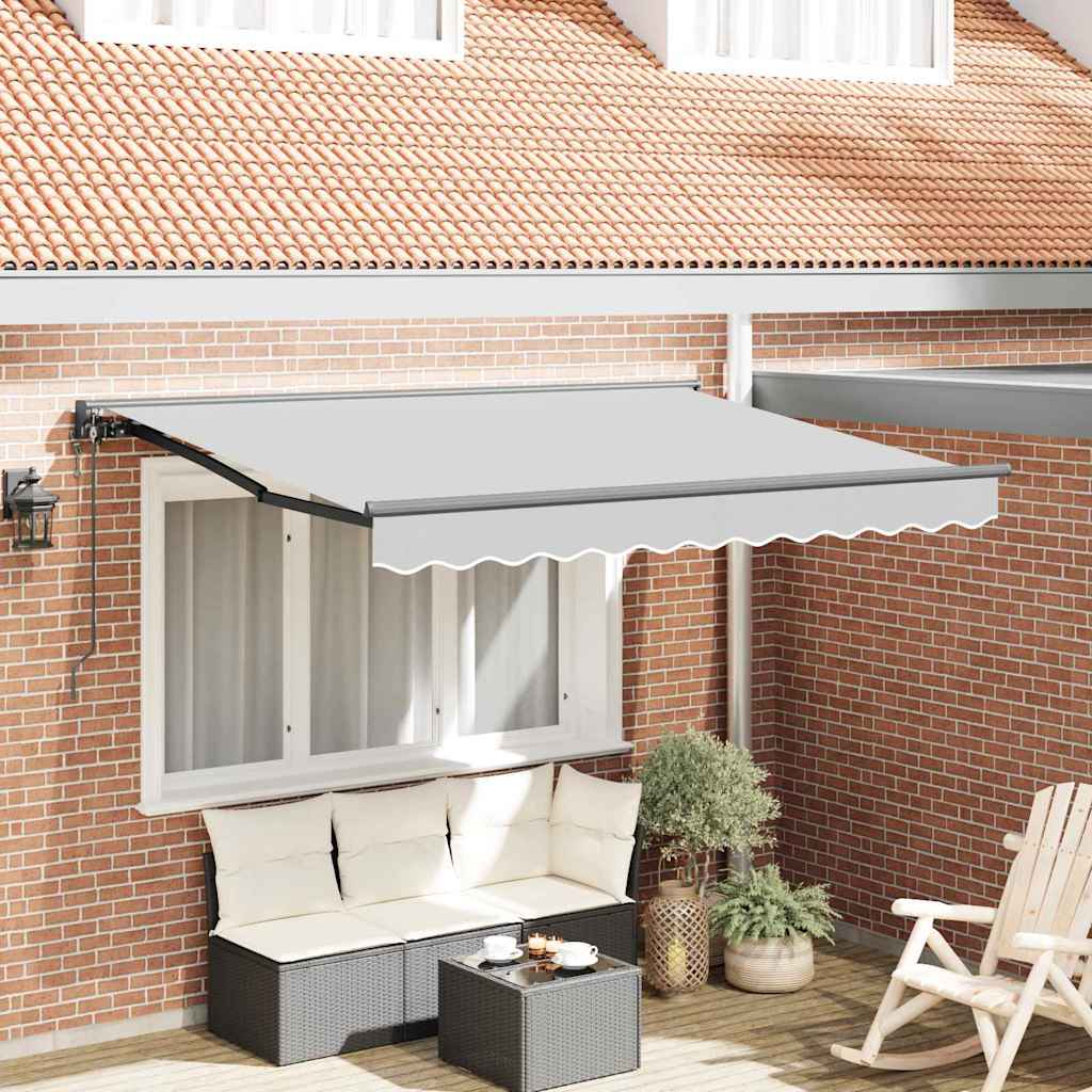 Cornice Vidaxxl in seta antracite 2,5 x 2 m in metallo