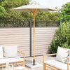 Ombrellone da giardino VidaXL bianco crema ø 270 x 260 cm bambù