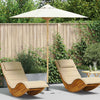 VidaXL sombrilla de jardín blanco crema ø 270 x 260 cm bambú