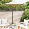 VidaXL sombrilla de jardín blanco crema ø 270 x 260 cm bambú