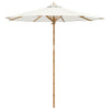 Ombrellone da giardino VidaXL bianco crema ø 270 x 260 cm bambù