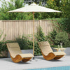 Ombrellone da giardino VidaXL bianco crema ø 270 x 260 cm bambù