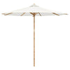 Ombrellone da giardino VidaXL bianco crema ø 270 x 260 cm bambù