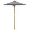 Ombrellone da giardino Vidaxxl grigio scuro ø 270 x 260 cm bambù