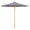 Vidaxl tuinparasol donkergrijs ø 270 x 260 cm bamboe