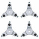 Vidaxl meubelrollers 4 st 16x14,5x5,5 cm staal 180 kg