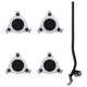 Vidaxl meubelrollers 4 st met lifter 14,5x13,5x4 cm staal 400 kg