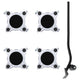 Vidaxl meubelrollers 4 st met lifter 15,5x15,5x5,5 cm staal 1000 kg