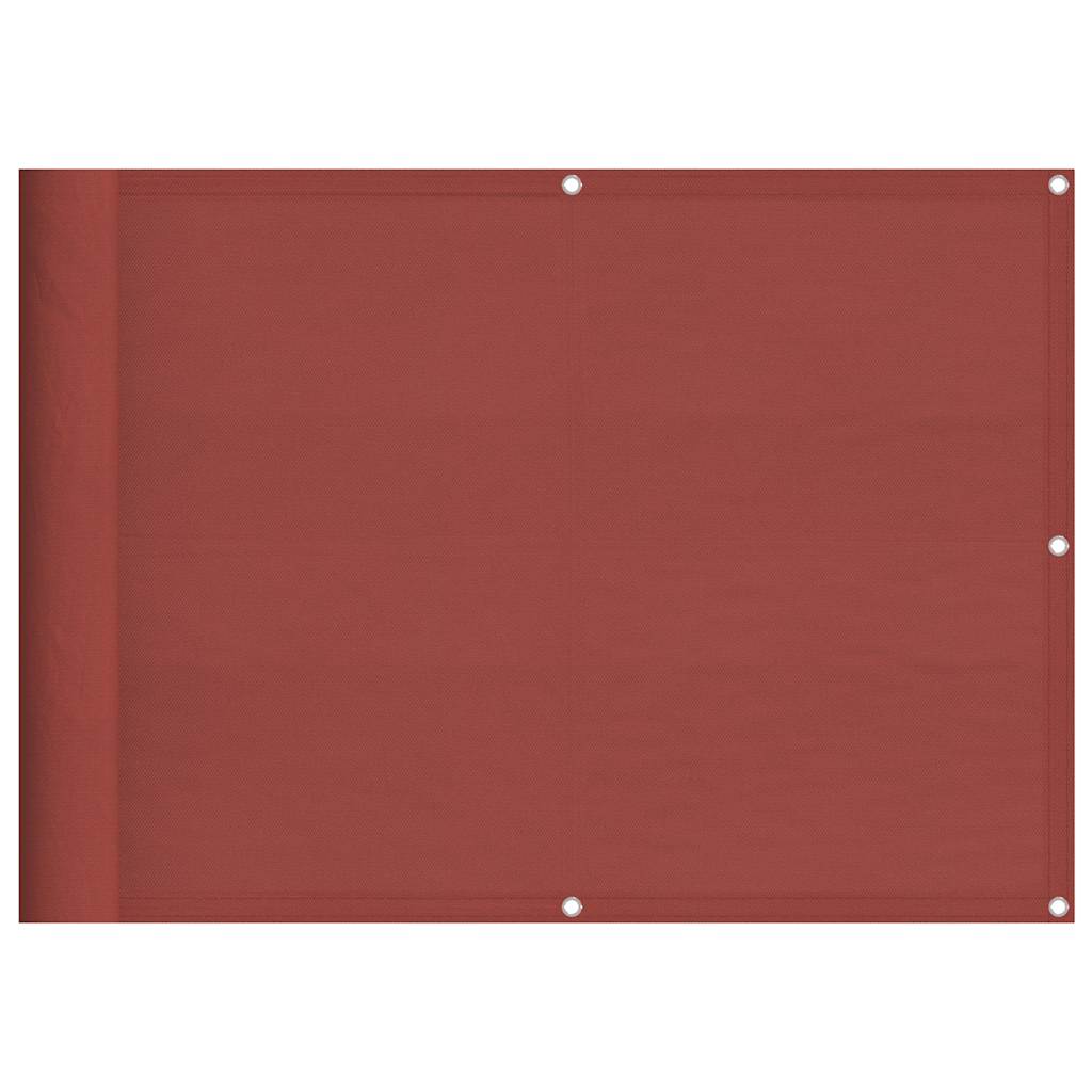 Vidaxl balkonscherm terracotta 75x1000 cm 100% polyester oxford