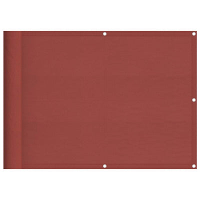 Vidaxx mampara de balcón terracota 75x1000 cm 100% poliéster oxford