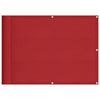 Vidaxl balkonscherm rood 75x700 cm 100% poliéster oxford
