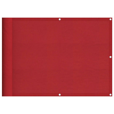 Vidaxx mampara de balcón rojo 75x800 cm 100% poliéster oxford