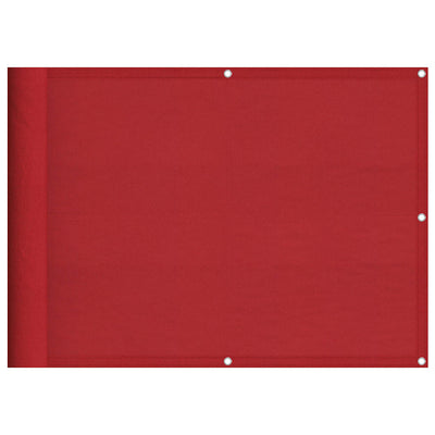 Vidaxx mampara de balcón rojo 75x1000 cm 100% poliéster oxford