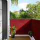Vidaxl balkonscherm rood 120x800 cm 100% polyester oxford