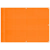 Paravento per balcone Vidaxx arancione 75x800 cm 100% poliestere oxford