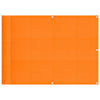 Paravento per balcone Vidaxx arancione 75x1000 cm 100% poliestere oxford