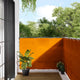 Vidaxl balkonscherm oranje 120x700 cm 100% polyester oxford
