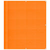 Paravento per balcone Vidaxx arancione 120x800 cm 100% poliestere oxford